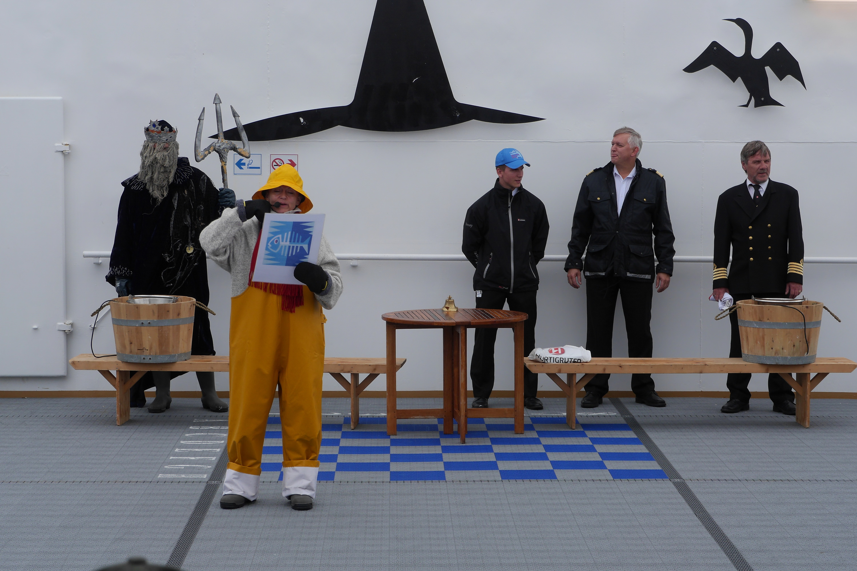 Polarkreistaufe auf der MS Midnatsol